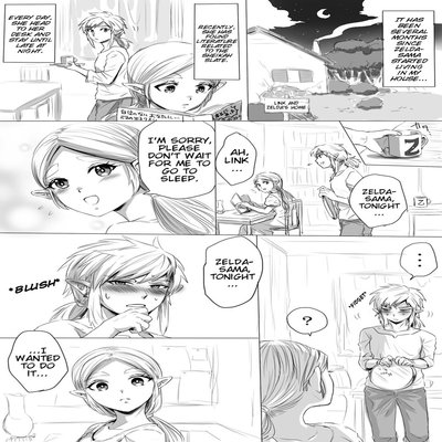 A BoTW Manga Where Link And Zelda Earnestly Flirt And Do Lewd Things
