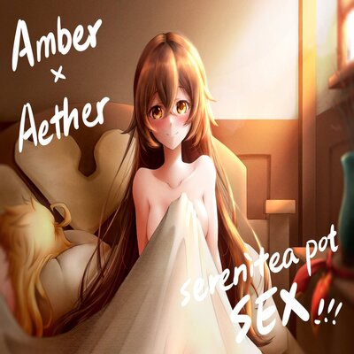 Amber x Aether - Serenitea Pot Sex!!!